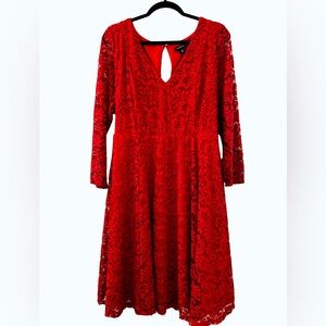 [SOLD] Torrid Lace Skater Dress (Size 2)